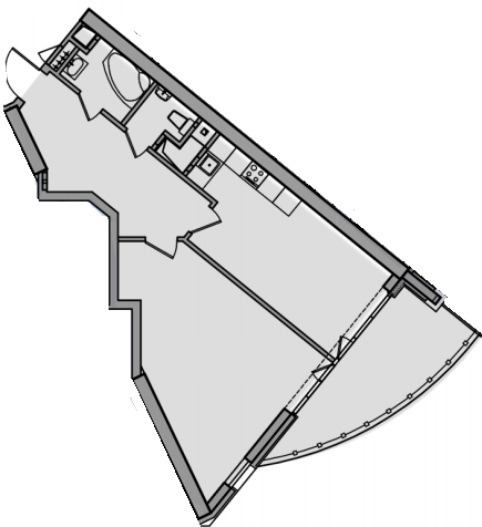 1-кімнатна 63.42 м² в ЖК Alter Ego від 80 400 грн/м², Київ