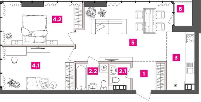 2-кімнатна 71.35 м² в ЖК ANRIL house від 60 000 грн/м², Київ