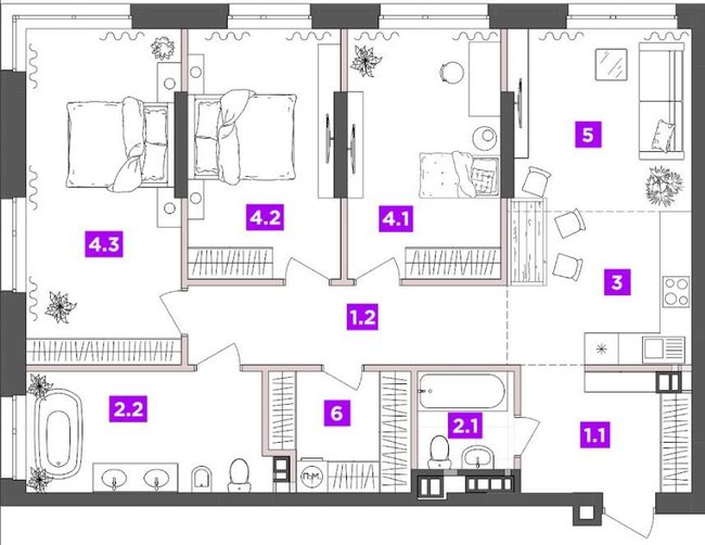 3-кімнатна 103.88 м² в ЖК ANRIL house від 59 700 грн/м², Київ