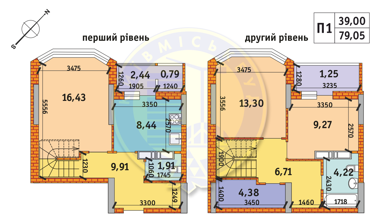 3-кімнатна 79.05 м² в ЖК Оберіг-2 від 27 846 грн/м², Київ