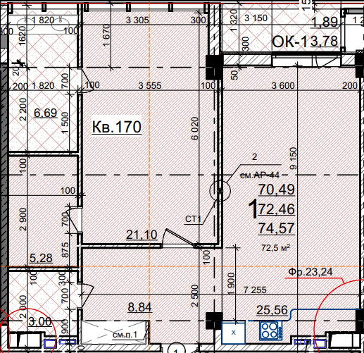 2-кімнатна 74.57 м² в ЖК Green Wood від 52 800 грн/м², Одеса
