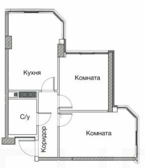 2-кімнатна 48.8 м² в ЖК Нова Європа від 20 700 грн/м², с. Ілічанка