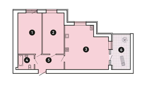 Вільне планування 72.9 м² в ЖК Comfort City від 37 000 грн/м², Запоріжжя