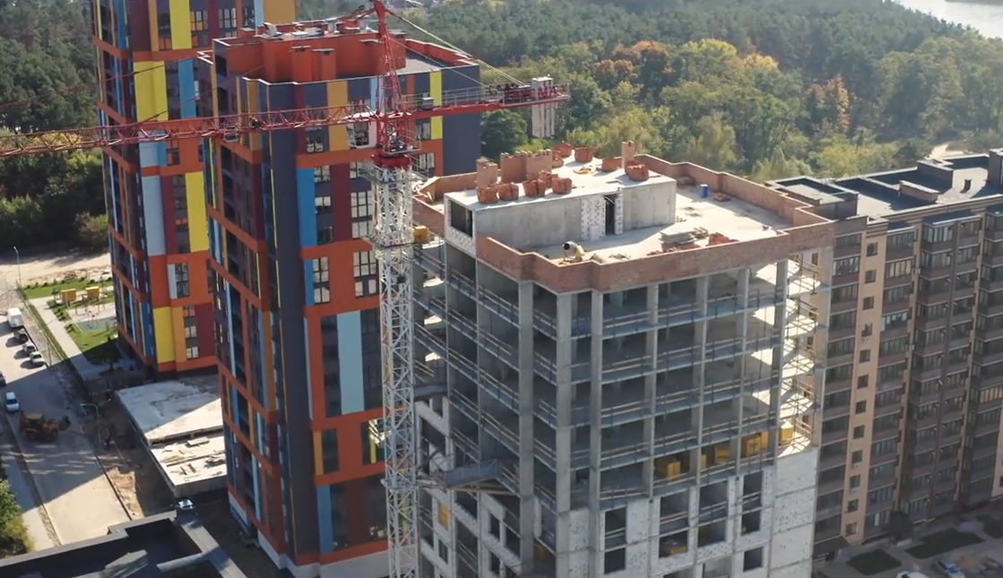 Ход строительства ЖК River City, окт, 2021 год