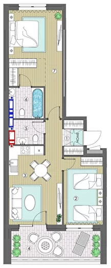 2-кімнатна 65.33 м² в ЖК MAVERICK RESIDENTIAL COMPLEX від 28 950 грн/м², Київ
