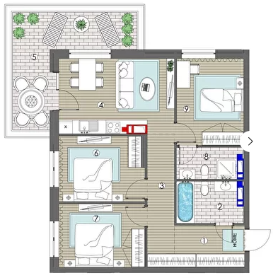 3-кімнатна 75.77 м² в ЖК MAVERICK RESIDENTIAL COMPLEX від 28 950 грн/м², Київ
