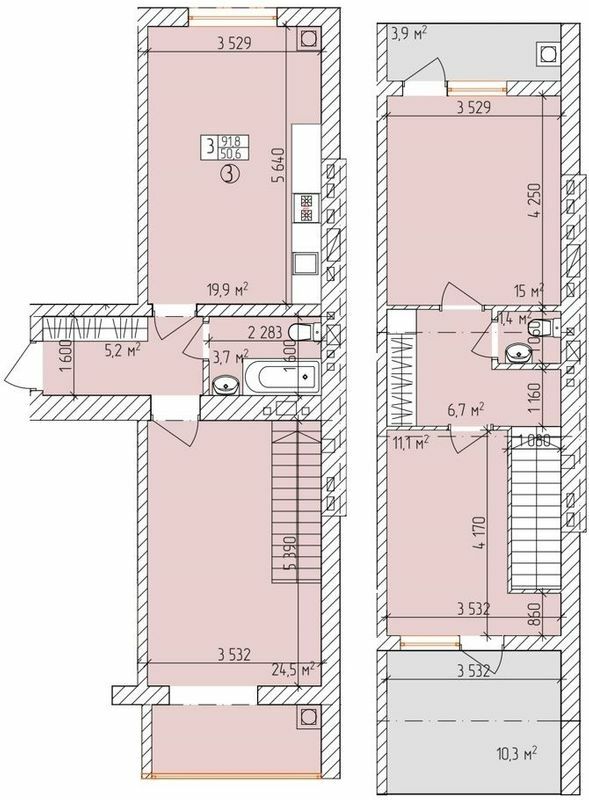 Дворівнева 91.8 м² в ЖК Дубовий Гай від 24 500 грн/м², Запоріжжя