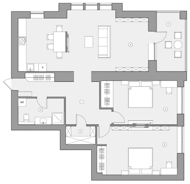 3-кімнатна 98.73 м² в ЖК Ренесанс від 25 650 грн/м², Запоріжжя