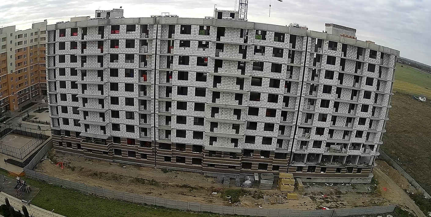 Хід будівництва ЖК Кольоровий бульвар, жовт, 2021 рік