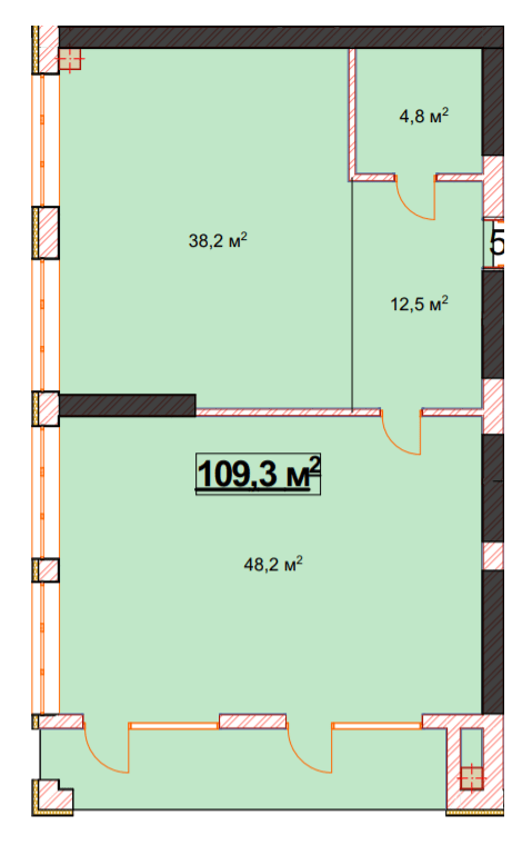 2-комнатная 109.3 м² в ЖК Европейский от 23 350 грн/м², Ровно