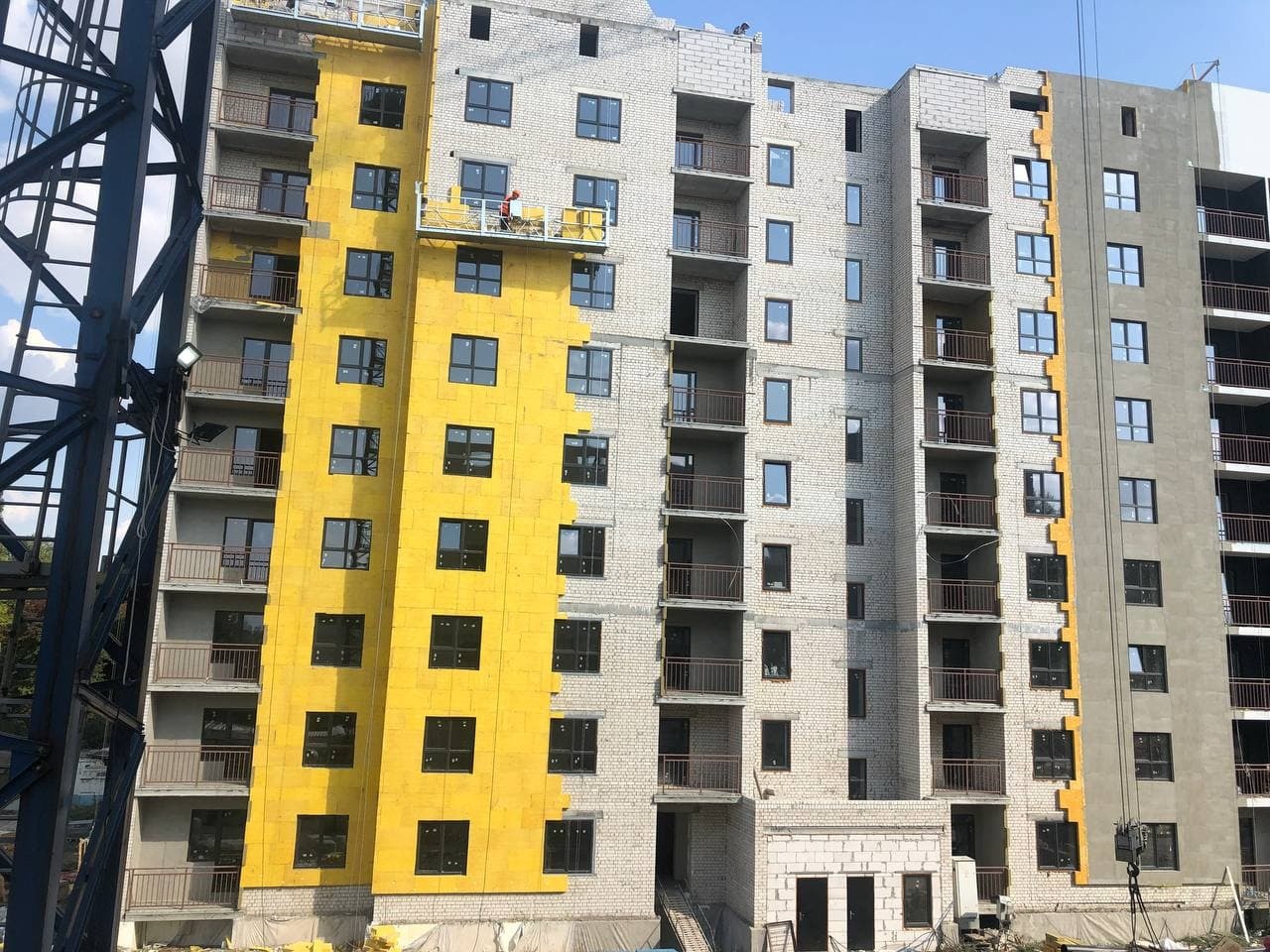 Хід будівництва ЖК Комфорт на Салтівці, вер, 2021 рік