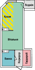 1-кімнатна 31.9 м² в ЖК на вул. Київська від 16 500 грн/м², Тернопіль