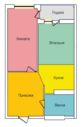 1-кімнатна 49.9 м² в ЖК на вул. Київська від 16 500 грн/м², Тернопіль