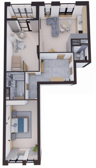 2-кімнатна 98.33 м² в ЖК Замкова Брама від 41 800 грн/м², м. Біла Церква
