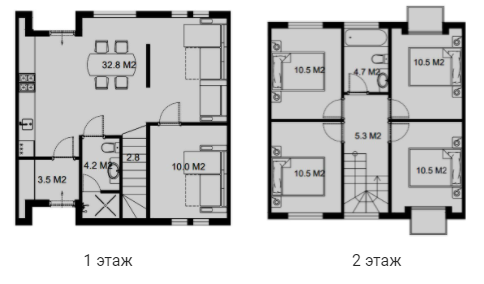 Таунхаус 115 м² в Таунхауси ProfiTHouse від 14 522 грн/м², с. Нові Петрівці