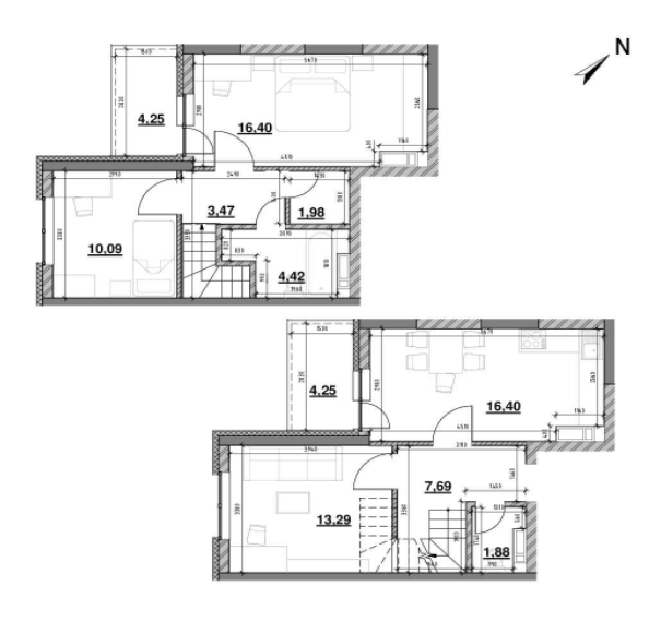 Двухуровневая 84.1 м² в ЖК OK`LAND от 39 080 грн/м², Киев