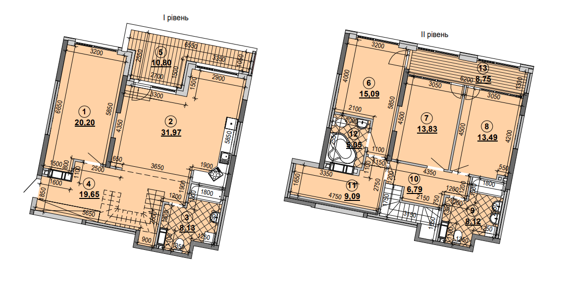Двухуровневая 163.4 м² в ЖК Great от 28 528 грн/м², Киев