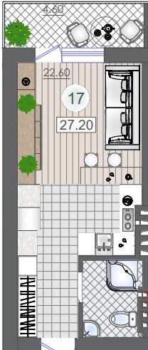 Смарт 27.2 м² в ЖК Smart House від 21 850 грн/м², м. Южне