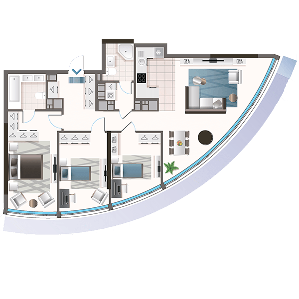 3-комнатная 113.51 м² в ЖК Oasis от 43 000 грн/м², Киев