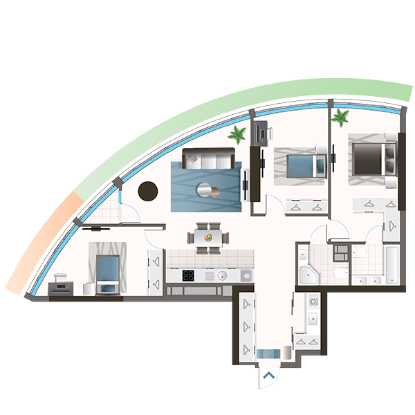 3-комнатная 117.5 м² в ЖК Oasis от 43 000 грн/м², Киев