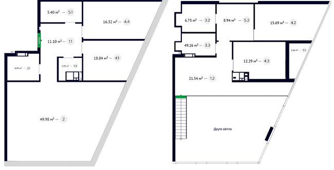 Дворівнева 71.91 м² в ЖК White Lines від 79 250 грн/м², Київ
