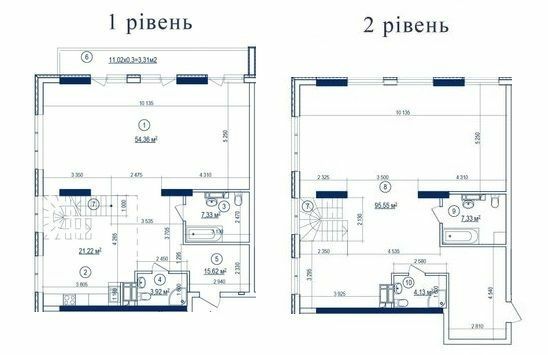 2-кімнатна 216.08 м² в ЖК Володимирський від 79 900 грн/м², Київ