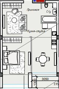 1-кімнатна 56.35 м² в ЖК ITown від 37 950 грн/м², Одеса
