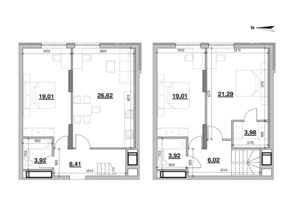 Дворівнева 112.18 м² в ЖК Nordica Residence від 64 136 грн/м², Київ