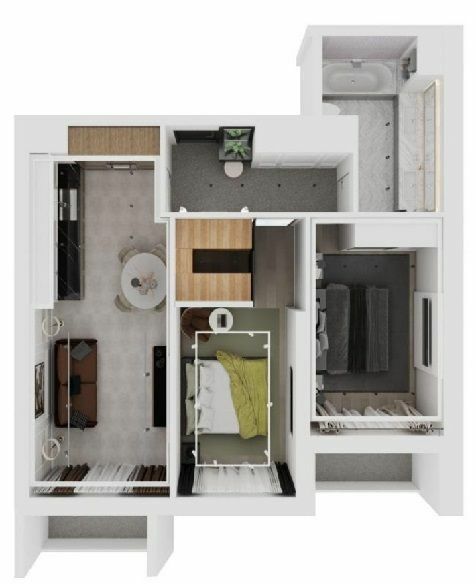 1-кімнатна 43.01 м² в ЖК Елада від 26 600 грн/м², Одеса