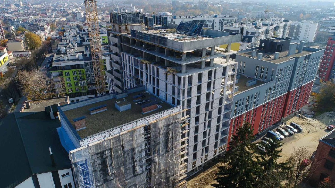 Хід будівництва ЖК Велика Британія, жовт, 2021 рік