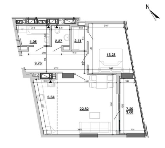 2-комнатная 64.88 м² в ЖК Містечко Підзамче от 27 591 грн/м², Львов