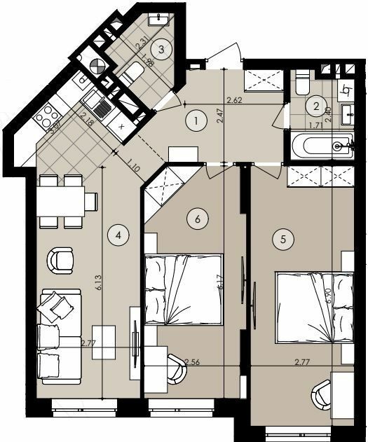 2-комнатная 73.64 м² в ЖК Парк Арена от 20 900 грн/м², Львов