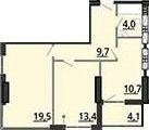 2-комнатная 59.24 м² в ЖК BonAparte от 31 000 грн/м², Харьков