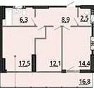 2-кімнатна 66.75 м² в ЖК BonAparte від 31 000 грн/м², Харків