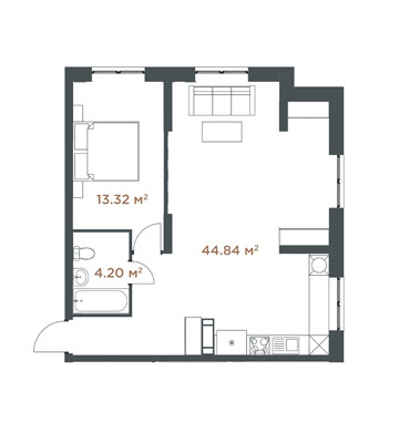 2-кімнатна 62.36 м² в ЖК Central Hills від 32 000 грн/м², Київ