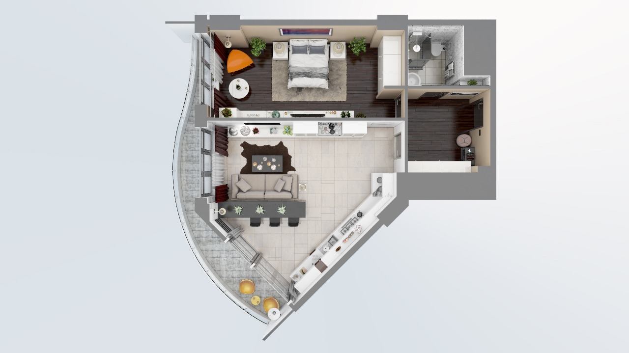 2-кімнатна 78.2 м² в ЖК Unity Towers від 66 900 грн/м², Одеса