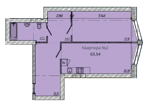 1-комнатная 63.54 м² в ЖК Европейский квартал от 16 000 грн/м², Житомир
