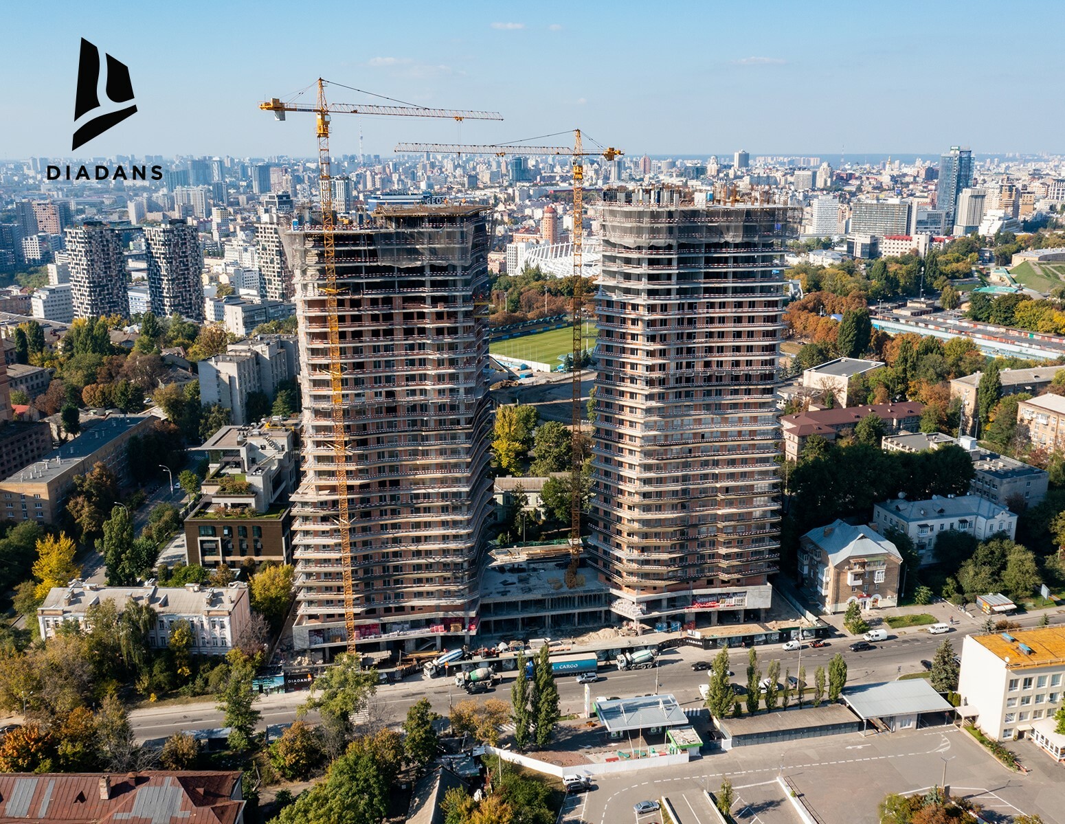 Хід будівництва ЖК Diadans, жовт, 2021 рік