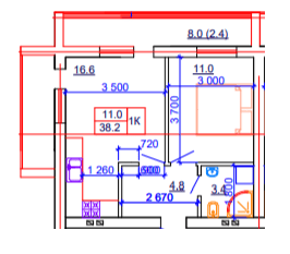 1-кімнатна 38.2 м² в ЖК Козацький Гай 2 від 34 850 грн/м², Київ