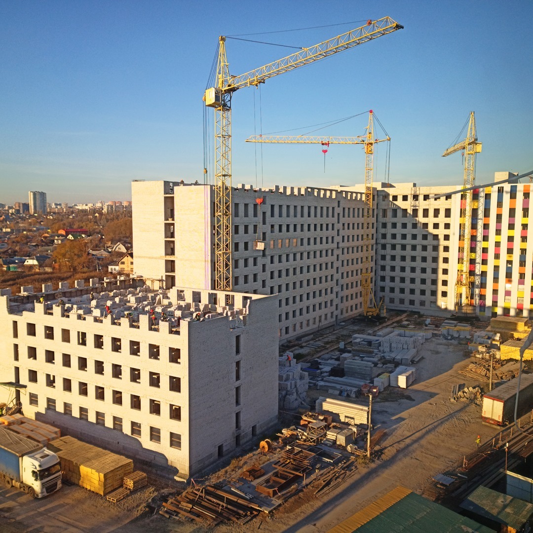 Хід будівництва ЖК Воробьевы горы на полях-3, жовт, 2021 рік