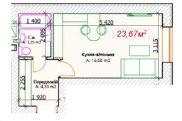 1-кімнатна 23.67 м² в ЖК GoodHome від забудовника, м. Ірпінь