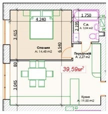1-кімнатна 39.59 м² в ЖК GoodHome від забудовника, м. Ірпінь