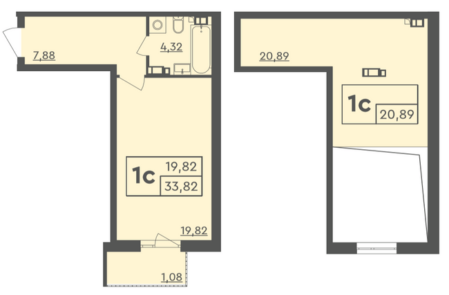 Дворівнева 54.71 м² в ЖК Scandia від 22 000 грн/м², м. Бровари