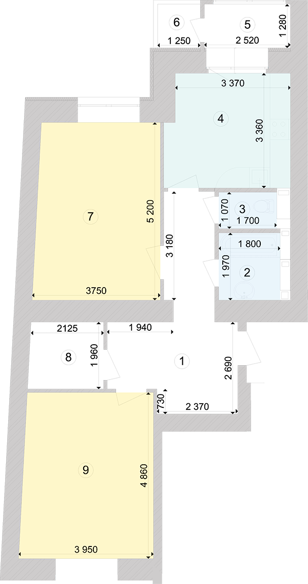 2-кімнатна 75.32 м² в ЖК Голосіївська Долина від 30 800 грн/м², Київ