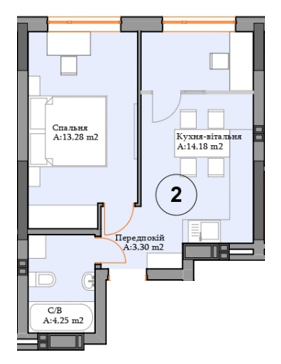 1-кімнатна 35.01 м² в ЖК River Plaza від 28 000 грн/м², м. Вишгород