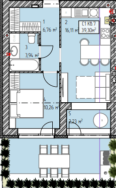 1-кімнатна 39.3 м² в ЖК Гостомельські Липки-5 від 18 000 грн/м², смт Гостомель