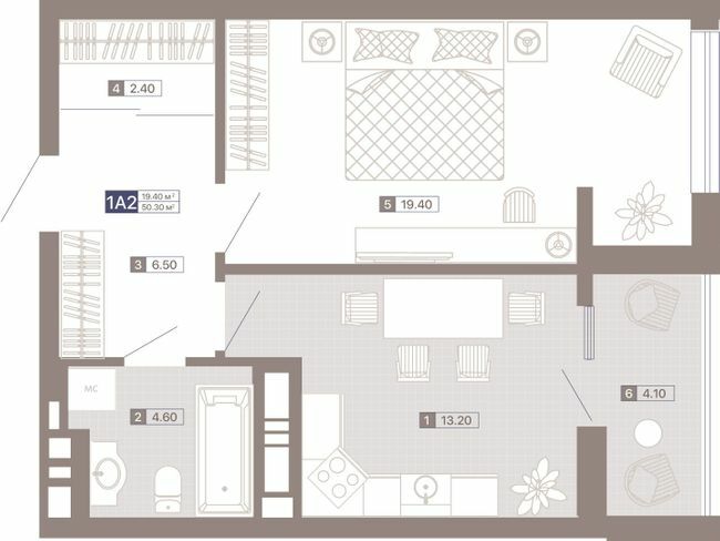 1-кімнатна 50.3 м² в ЖК Лук'янівський каскад від 43 650 грн/м², Київ