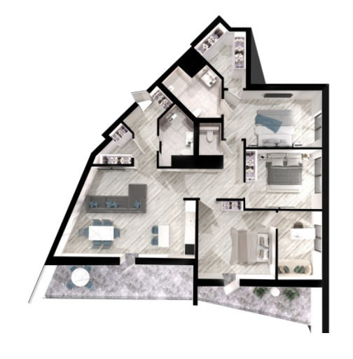 4-кімнатна 129 м² в ЖК Grand Tower від 27 550 грн/м², Дніпро