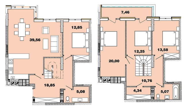Двухуровневая 146.07 м² в ЖК Crystal Avenue от 25 000 грн/м², с. Петропавловская Борщаговка