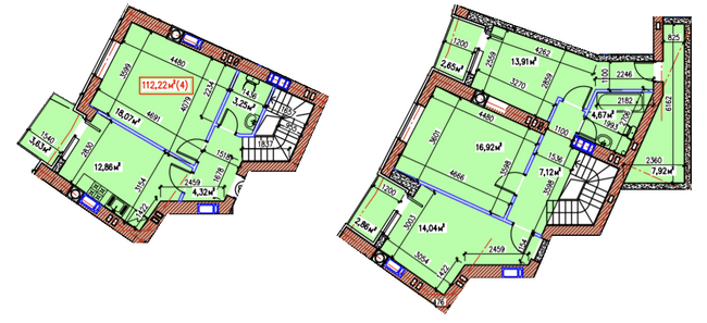 Дворівнева 112.22 м² в ЖК Затишний квартал від 18 200 грн/м², с. Софіївська Борщагівка